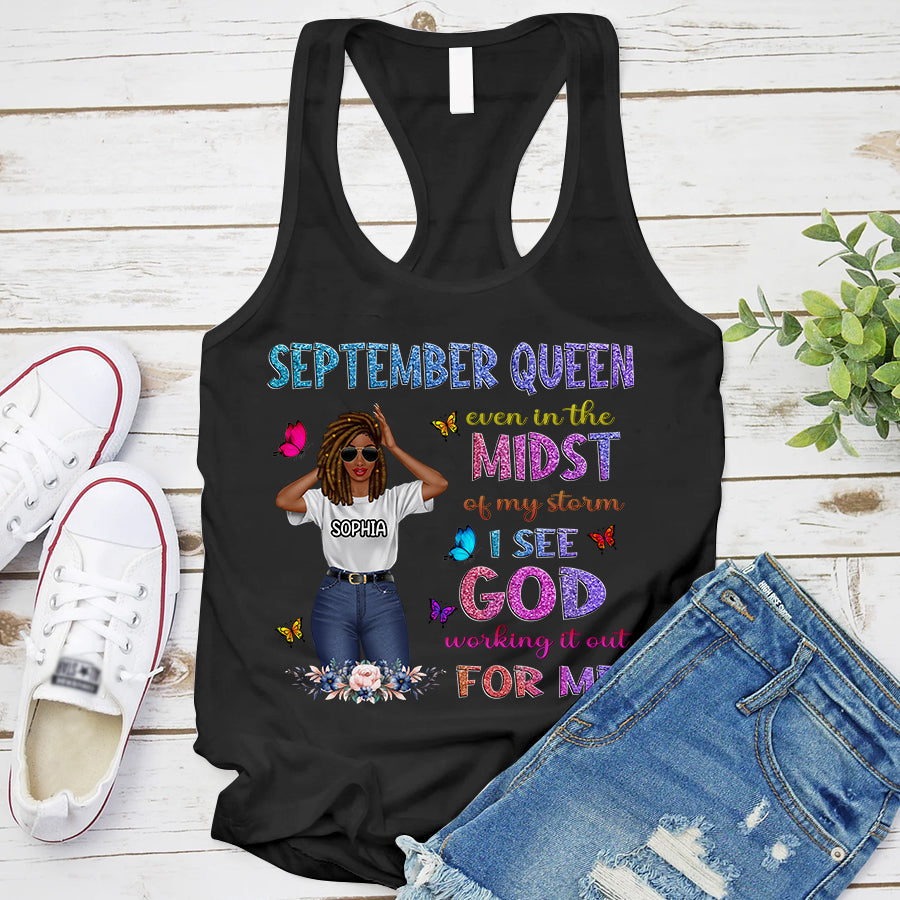 September Birthday Shirt, Custom Birthday Shirt, Queen Was Born In September, September Birthday Shirts For Woman, September Birthday Gifts, September Is My Birthday Month, Yep The Whole Month