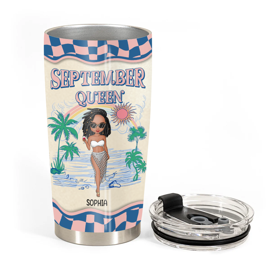 Personalized Tumblers, Birthday Tumbler, Birthdays In September, September Birthday Gifts For Her