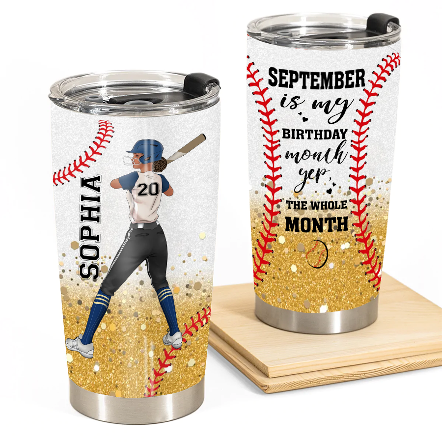 Personalized Tumblers, Birthday Tumbler, Birthdays In September, September Birthday Gifts For Her