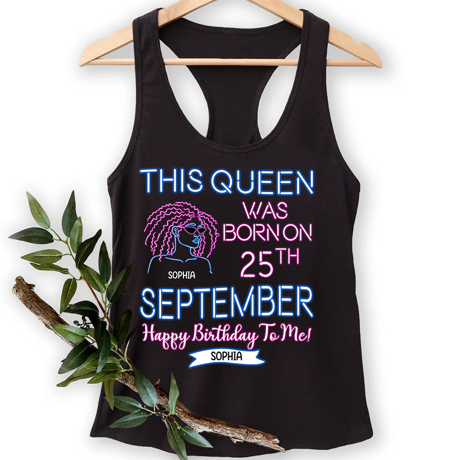 Custom Birthday Shirt, September Birthday Shirts For Woman, September Birthday Gifts, I am just a September Girl