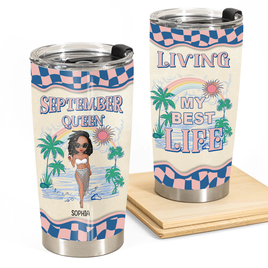 Personalized Tumblers, Birthday Tumbler, Birthdays In September, September Birthday Gifts For Her