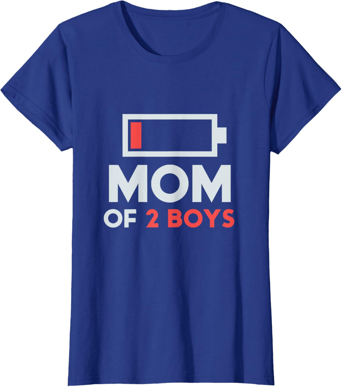 Mom of 2 Boys Gift from Son Mothers Day Birthday Women Mother Shirt
