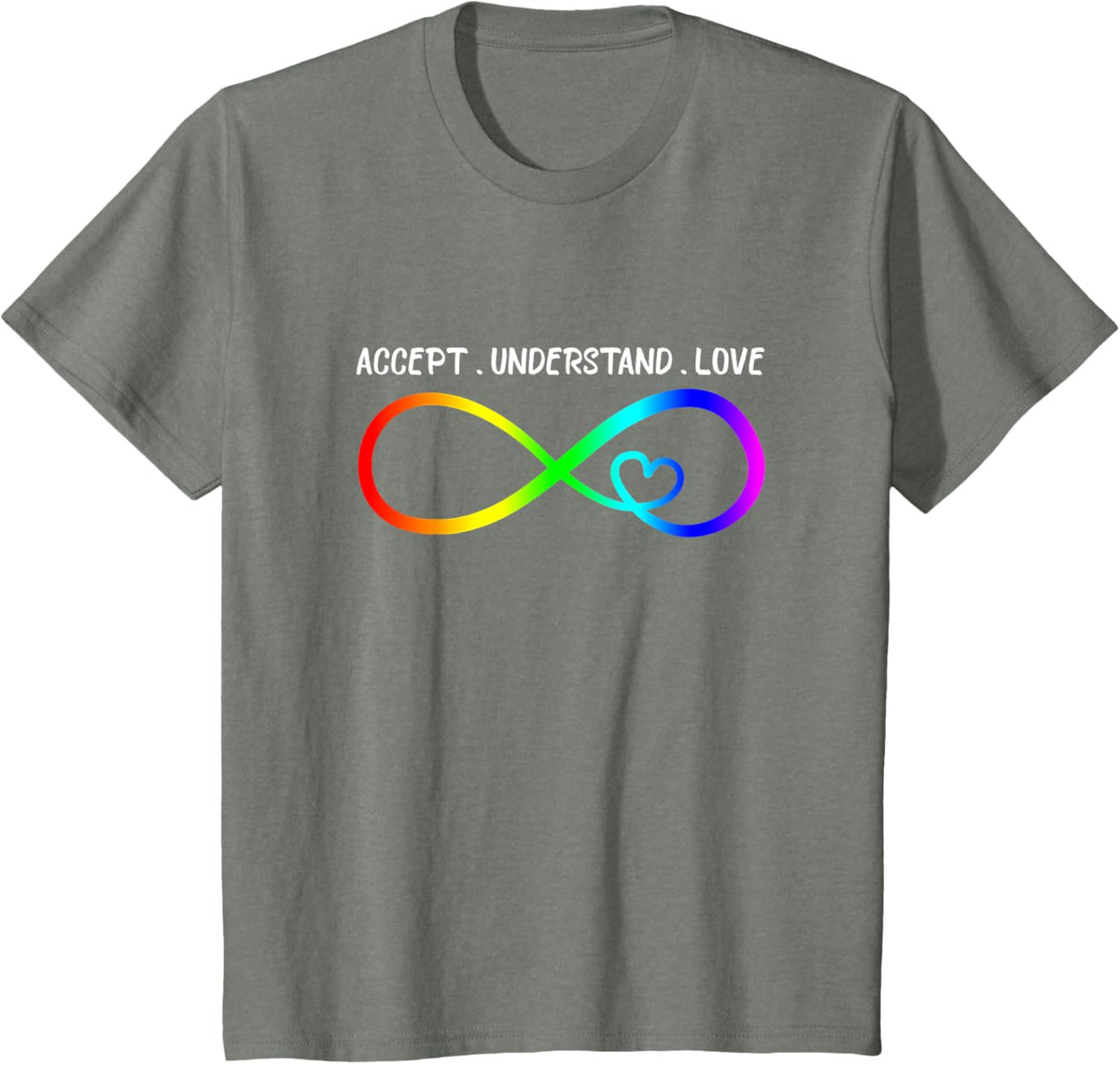 Accept Understand Love Heart Infinity Autism Awareness