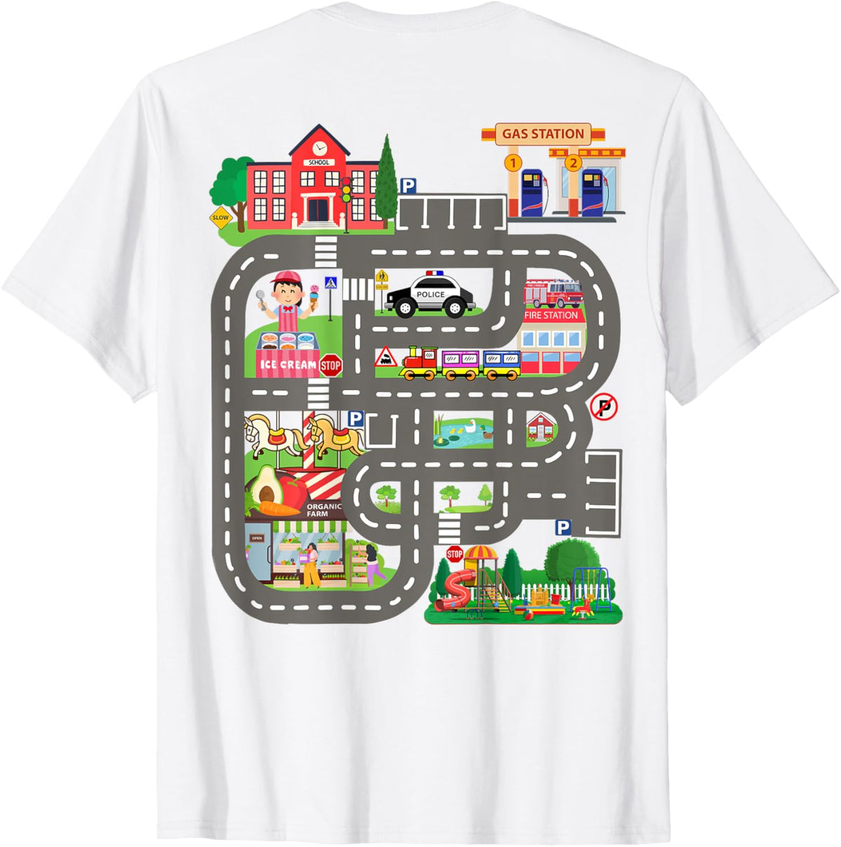 Kids Play Cars on Dad&#39;s Back Funny Father&#39;s Day Race Track