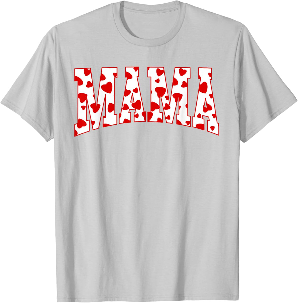 Mama Valentine Heart Valentines Day Family Matching Funny Mother Shirt