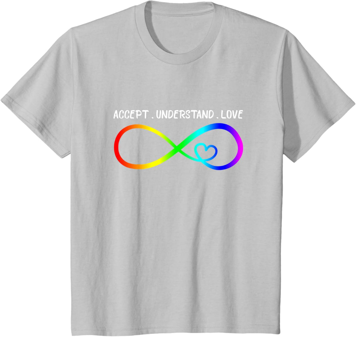 Accept Understand Love Heart Infinity Autism Awareness
