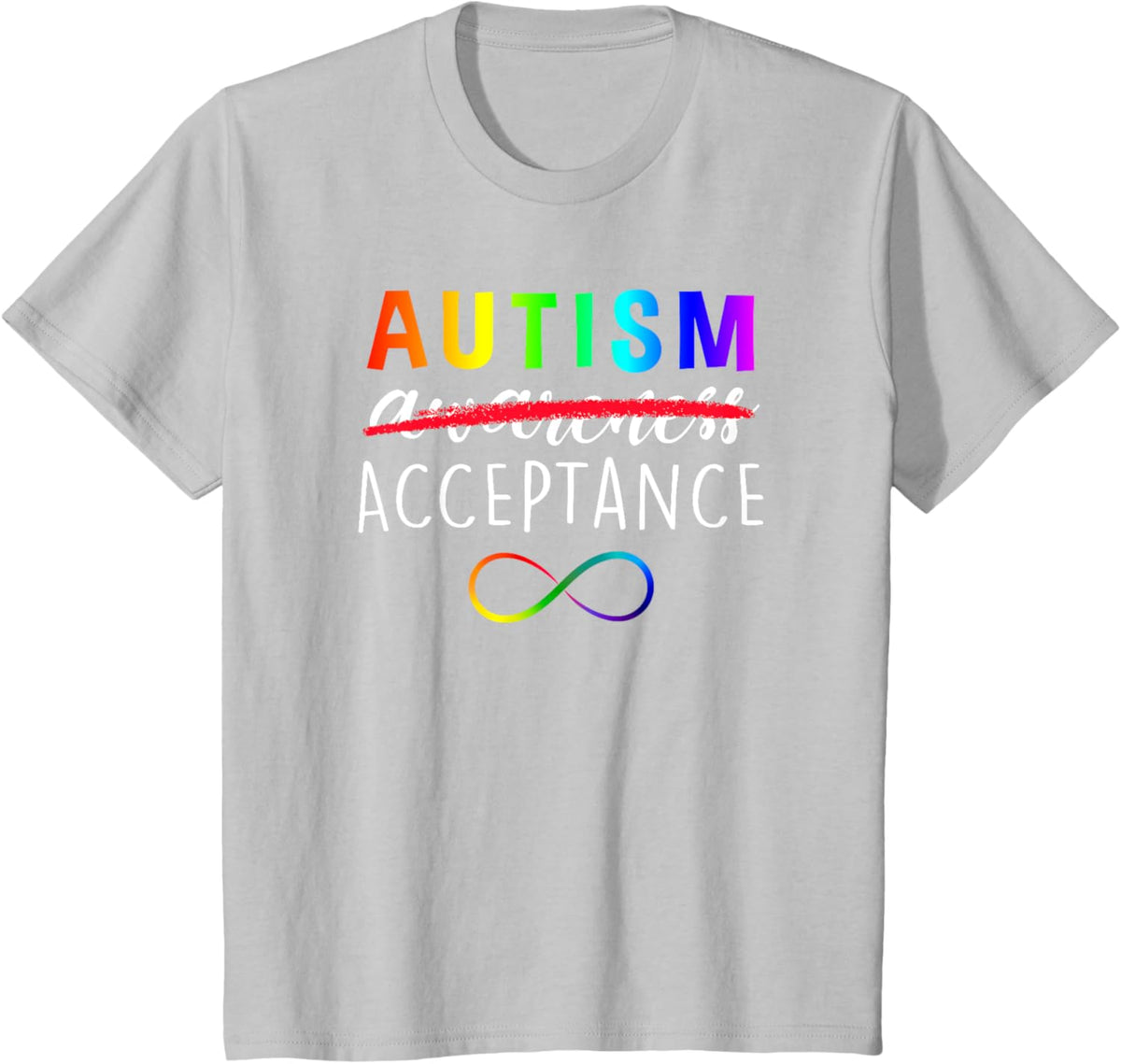 Autism - Red Instead - Acceptance Not Awareness