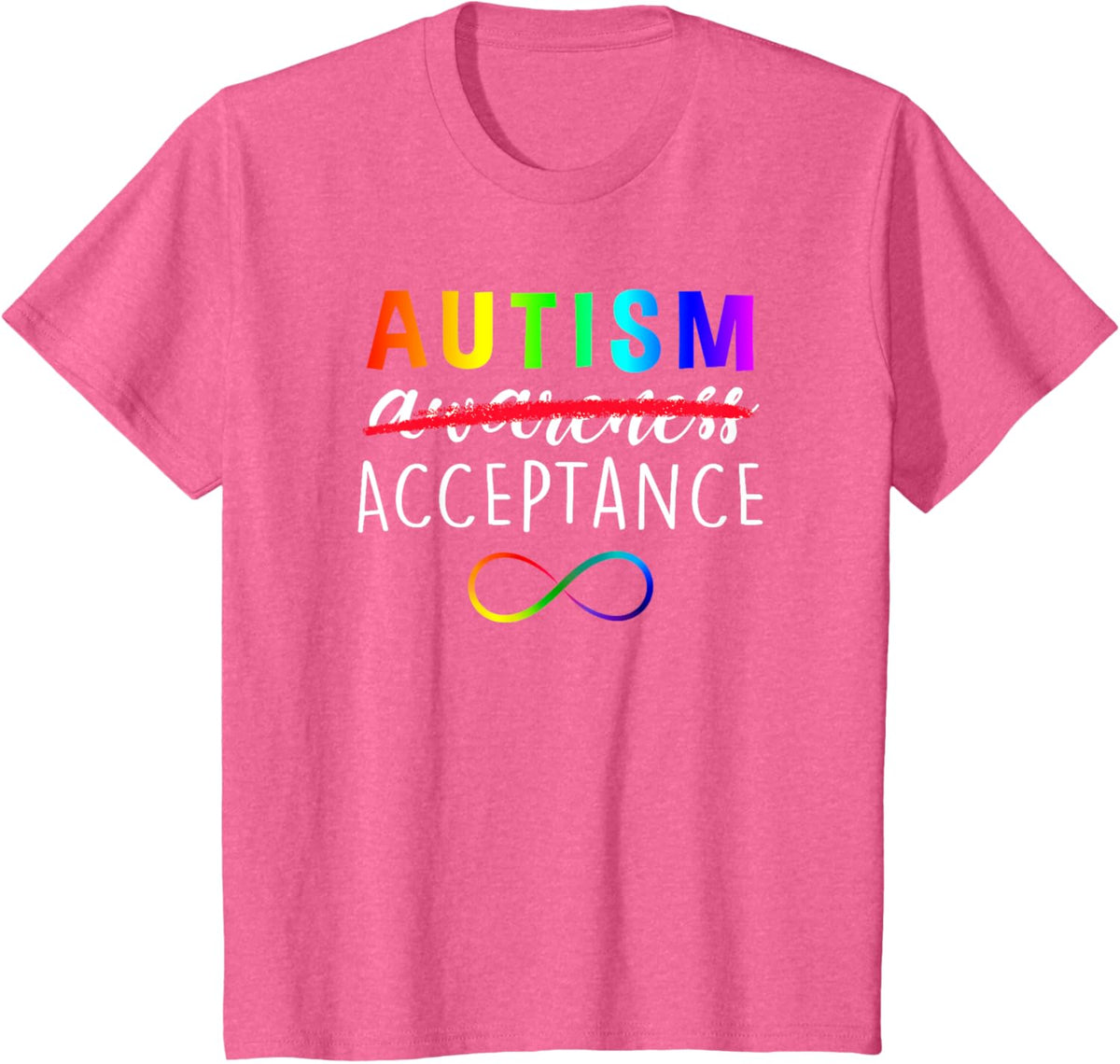 Autism - Red Instead - Acceptance Not Awareness