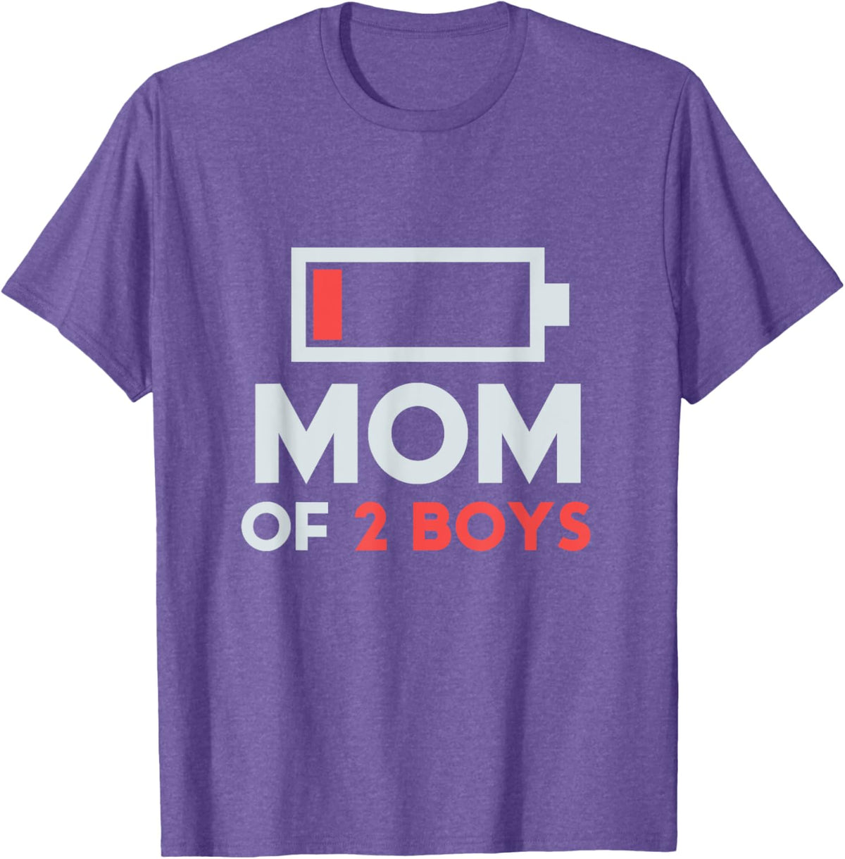 Mom of 2 Boys Gift from Son Mothers Day Birthday Women Mother Shirt