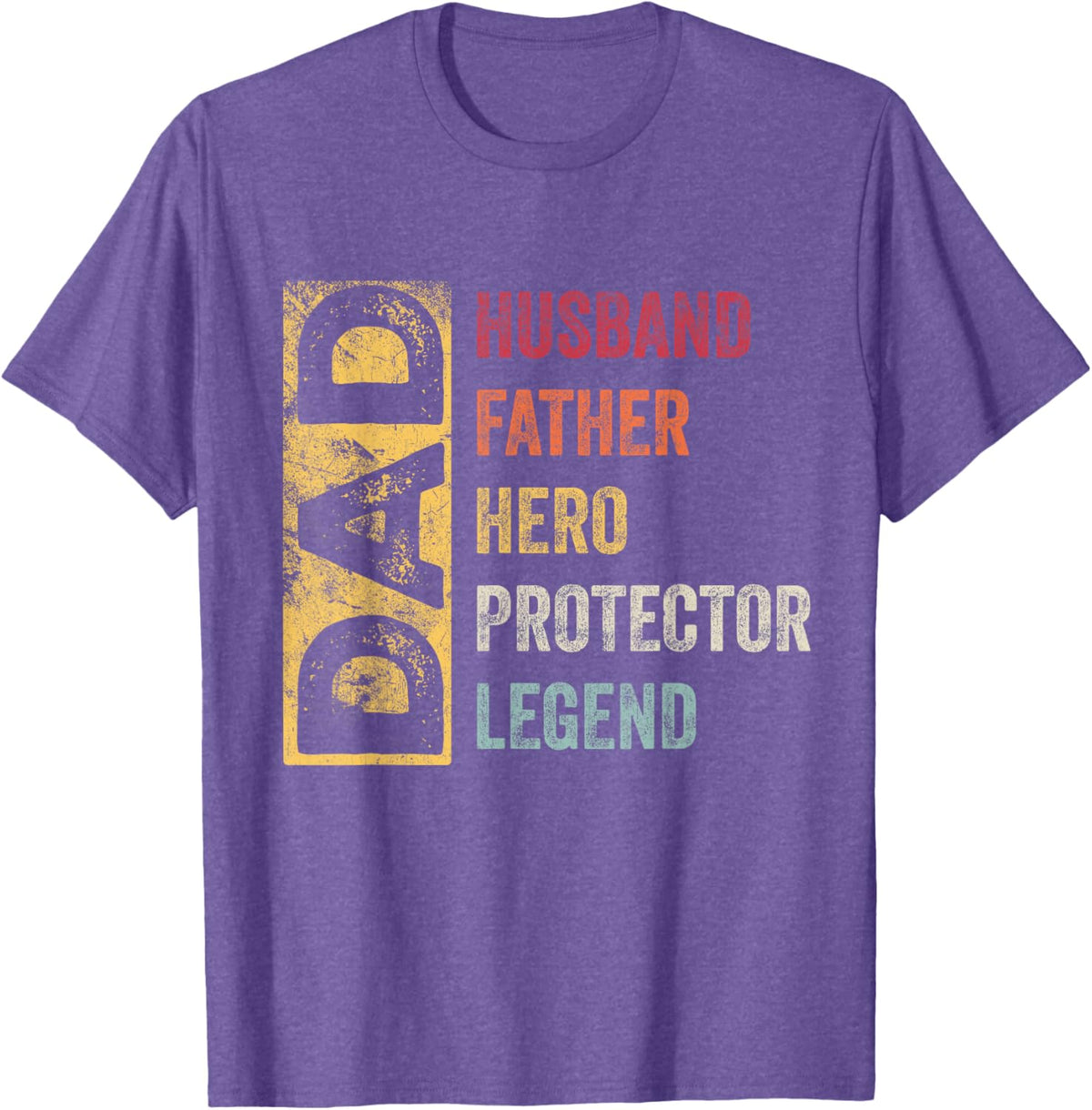 Retro Husband Father Hero Protector Legend Father Day Dad