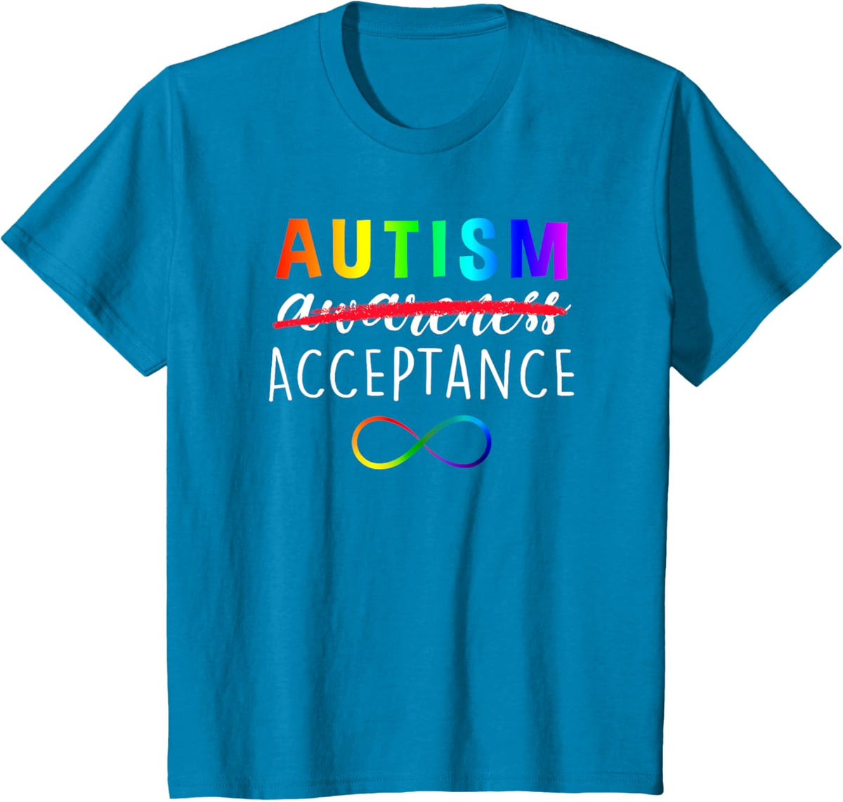 Autism - Red Instead - Acceptance Not Awareness