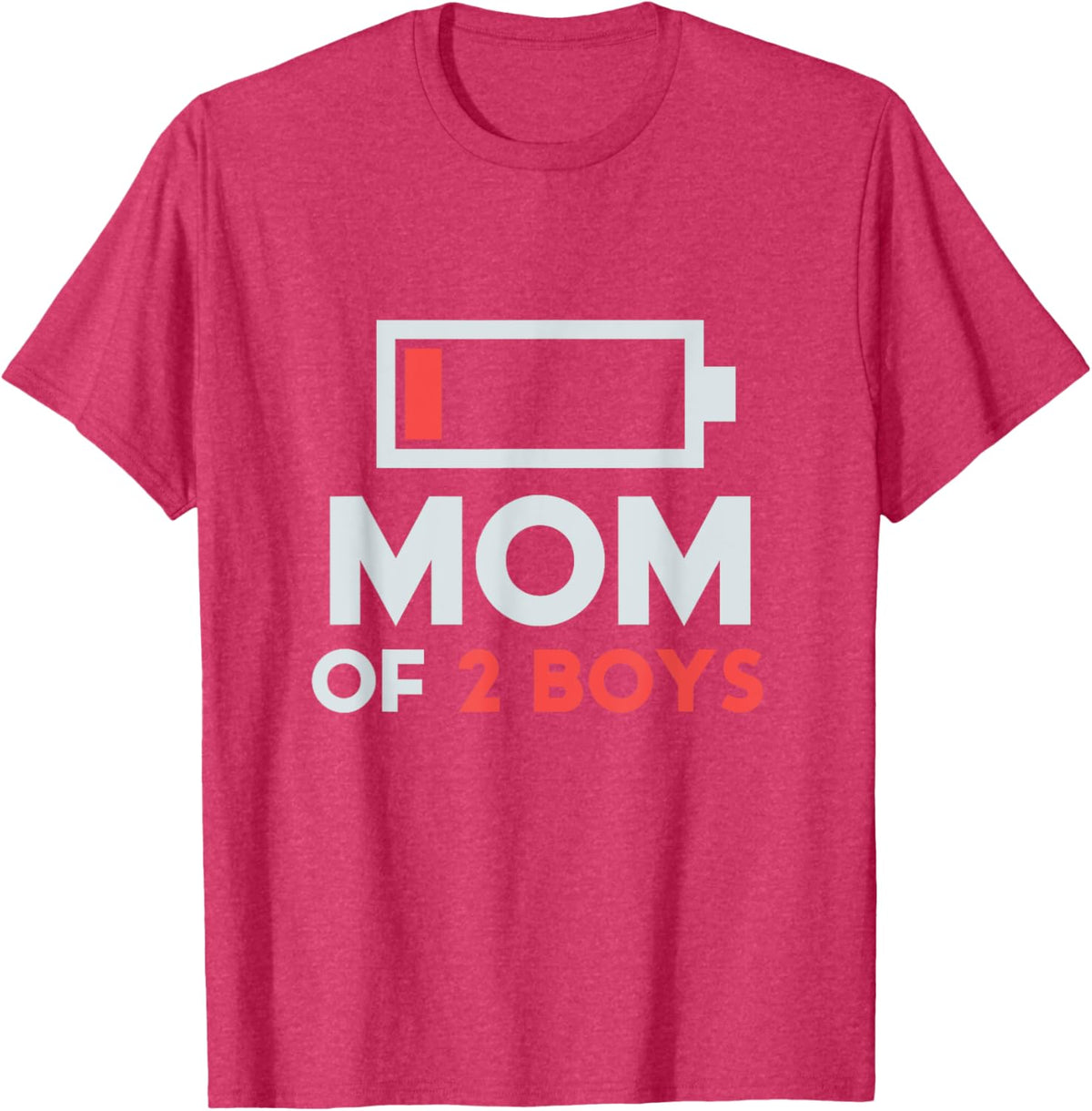 Mom of 2 Boys Gift from Son Mothers Day Birthday Women Mother Shirt