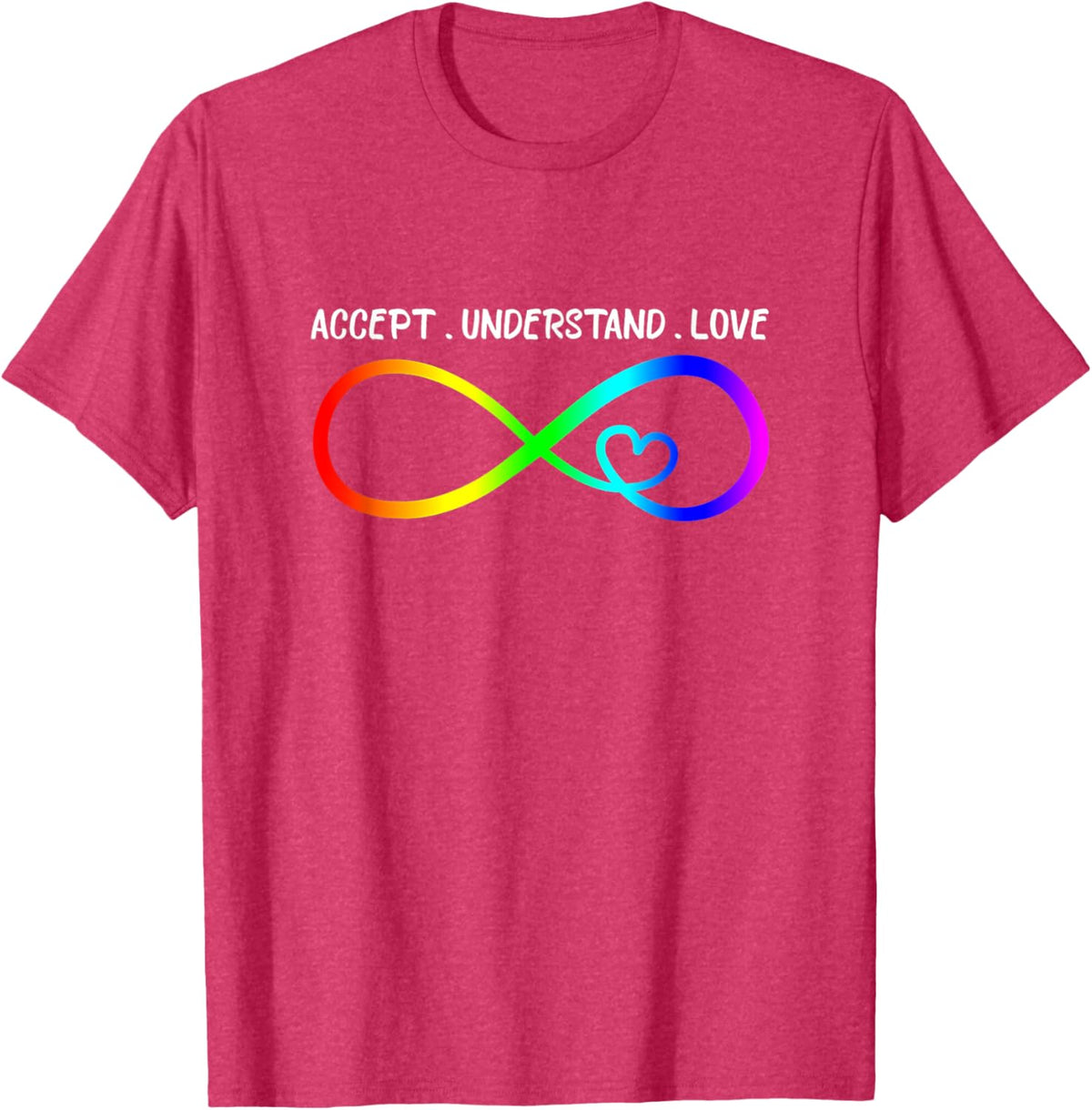 Accept Understand Love Heart Infinity Autism Awareness