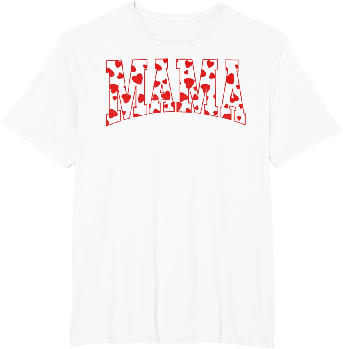 Mama Valentine Heart Valentines Day Family Matching Funny Mother Shirt