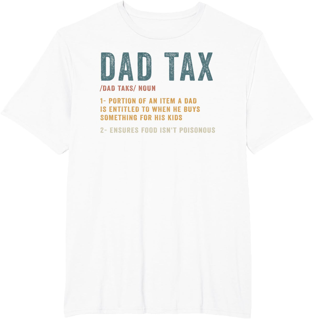 Vintage Dad Tax Definition Men Funny Father&#39;s Day
