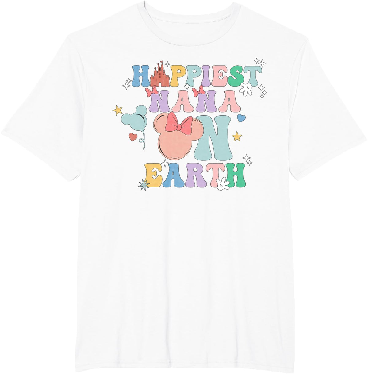 Happiest Nana On Earth Groovy Mom Mother&#39;s Day Mother Shirt