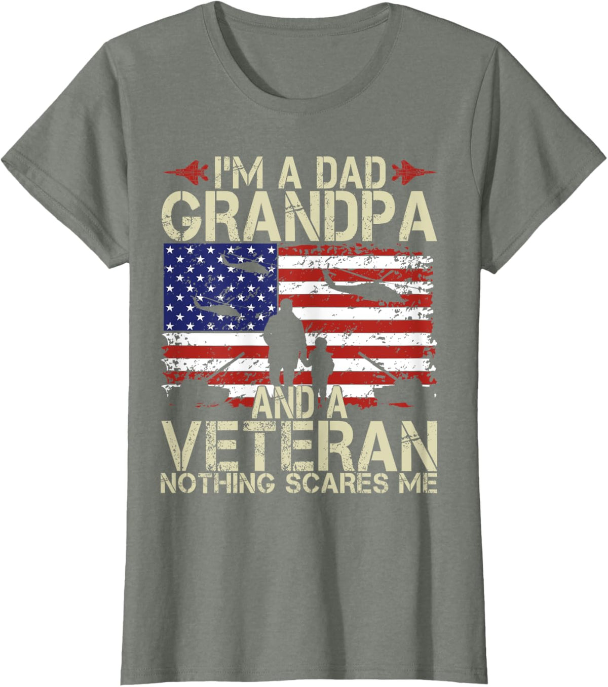 I&#39;m A Dad Grandpa And Veteran Fathers Day Papa Grandpa Gifts