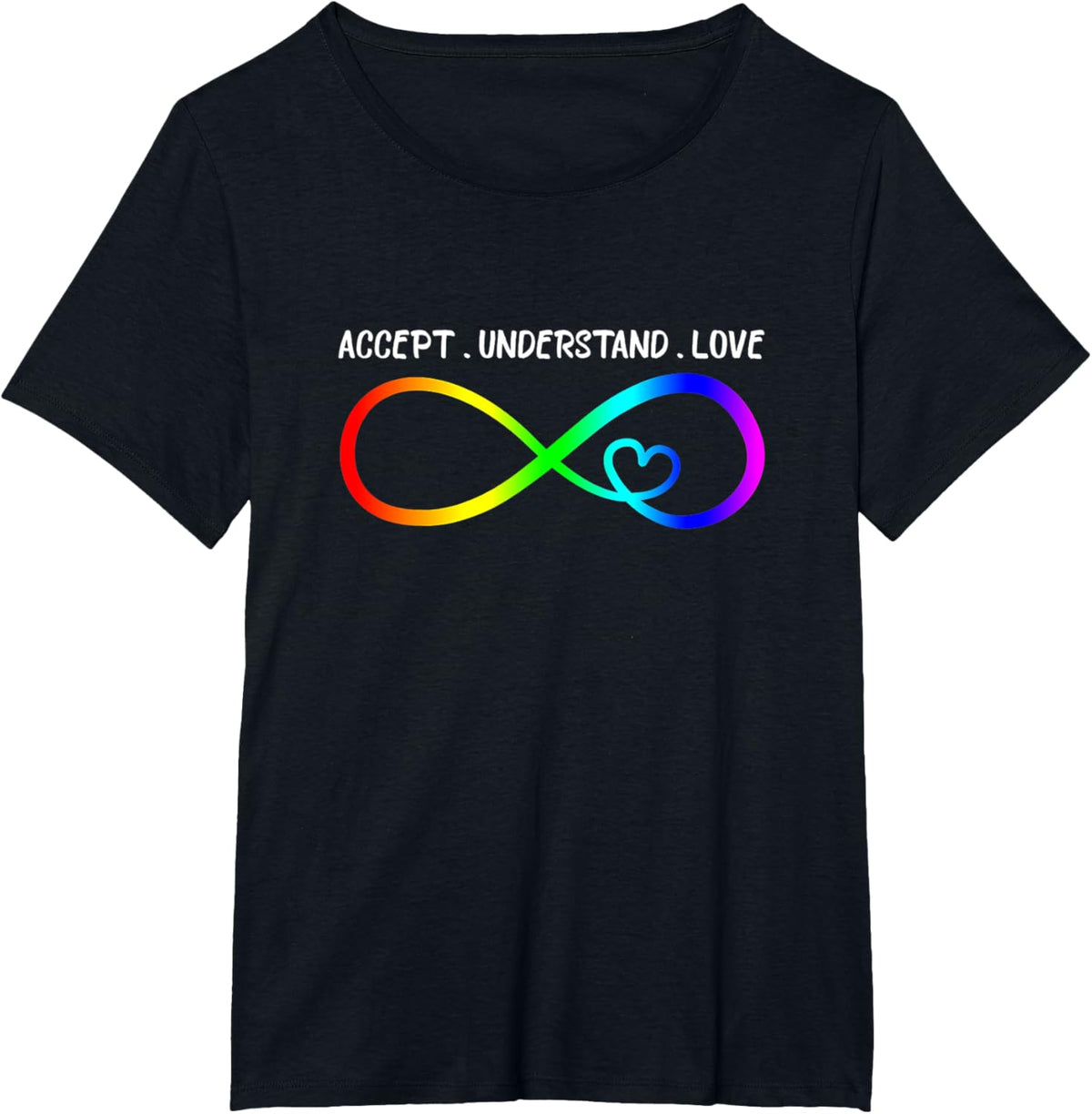 Accept Understand Love Heart Infinity Autism Awareness