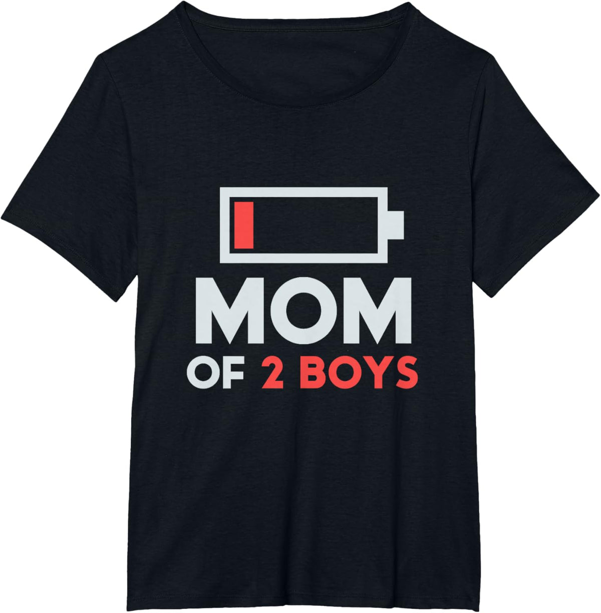 Mom of 2 Boys Gift from Son Mothers Day Birthday Women Mother Shirt