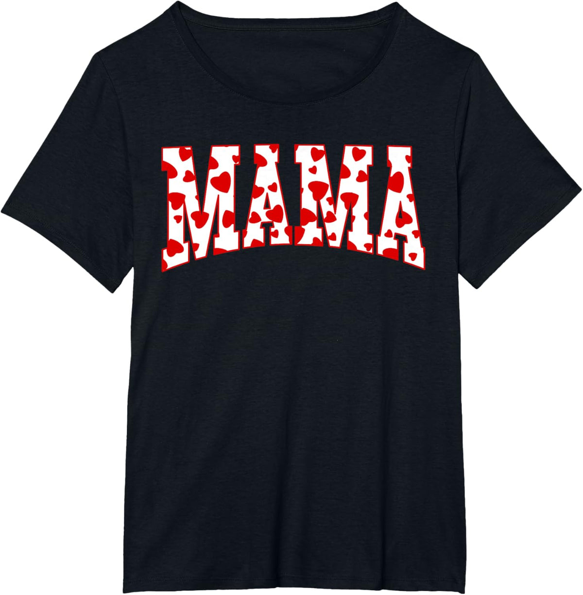 Mama Valentine Heart Valentines Day Family Matching Funny Mother Shirt