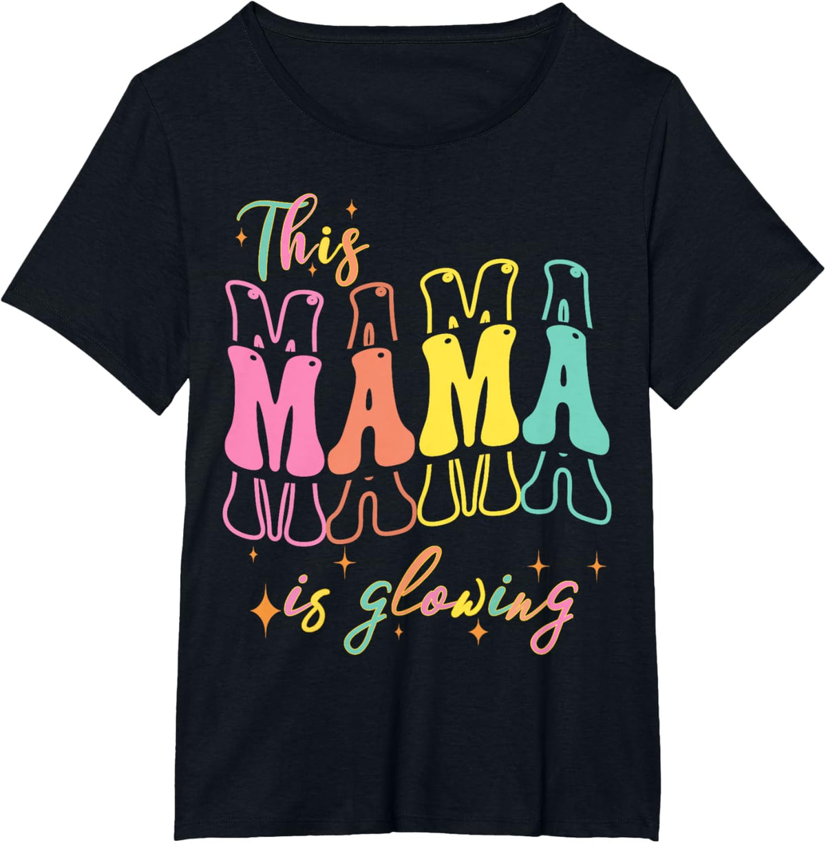 Mothers day Tee, This Mom is Glowing Mom mothers Day