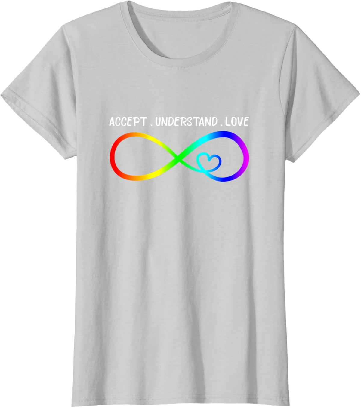 Accept Understand Love Heart Infinity Autism Awareness