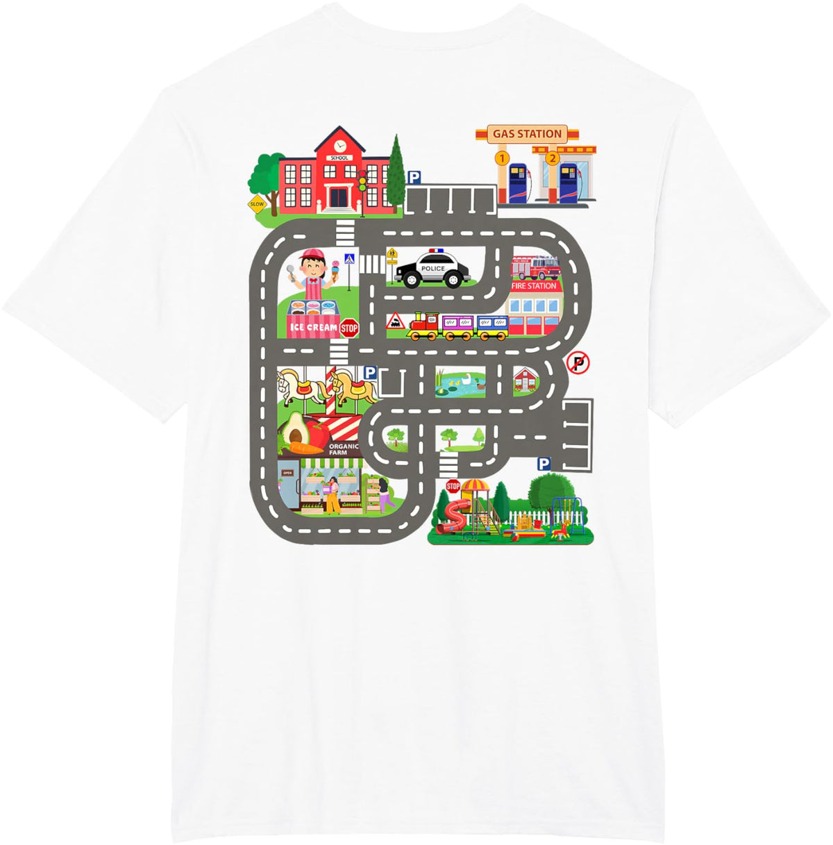 Kids Play Cars on Dad&#39;s Back Funny Father&#39;s Day Race Track