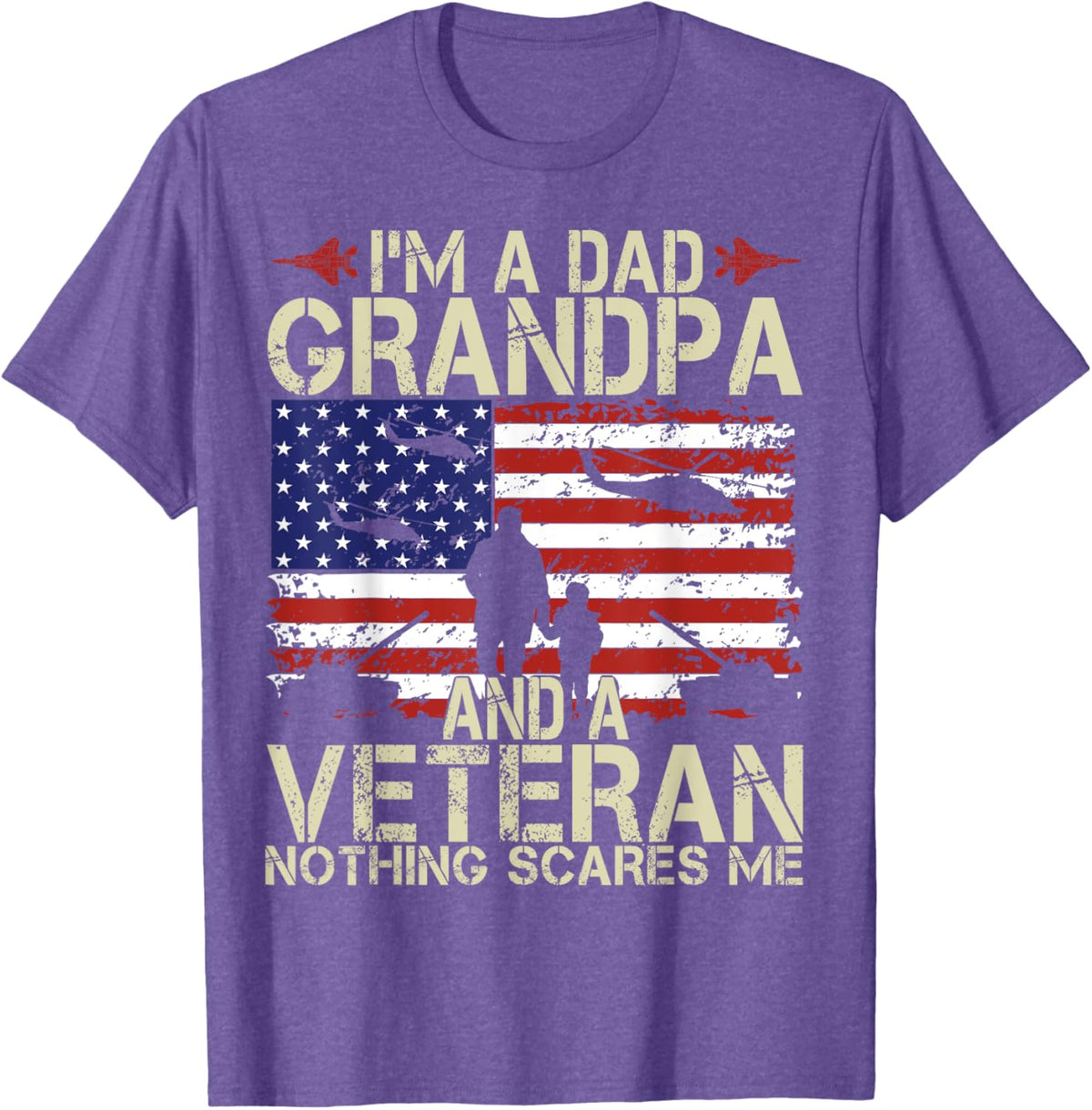 I&#39;m A Dad Grandpa And Veteran Fathers Day Papa Grandpa Gifts
