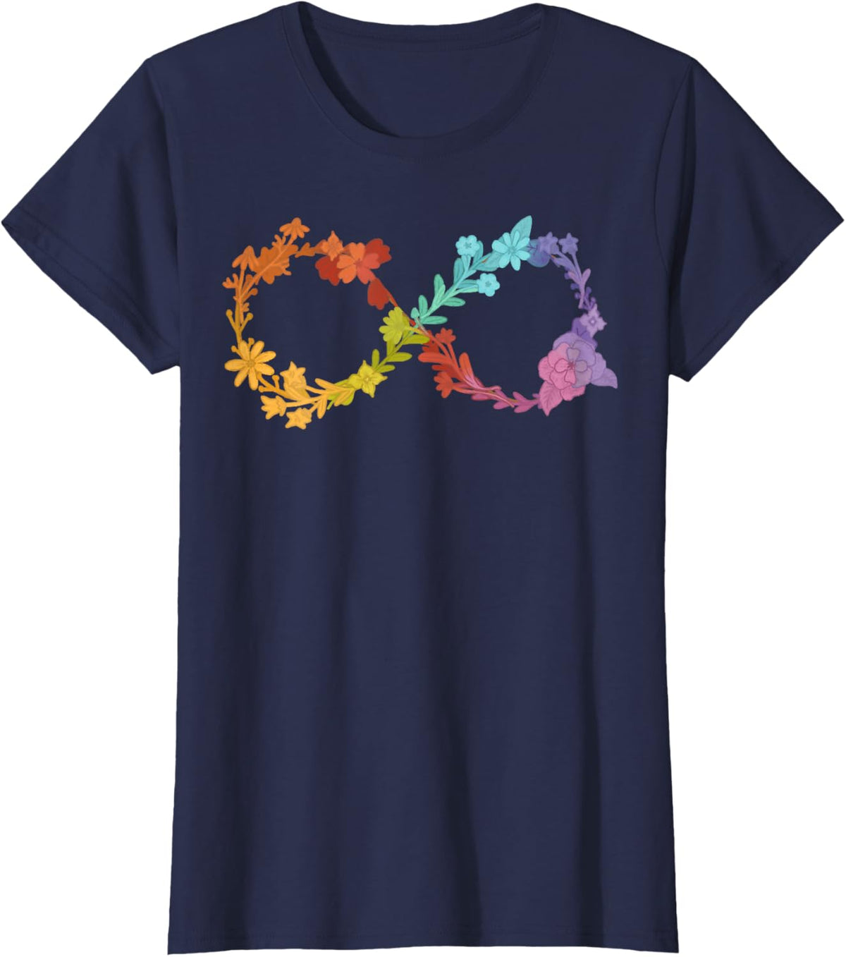 Floral Neurodiversity Infinity Symbol Autism Awareness