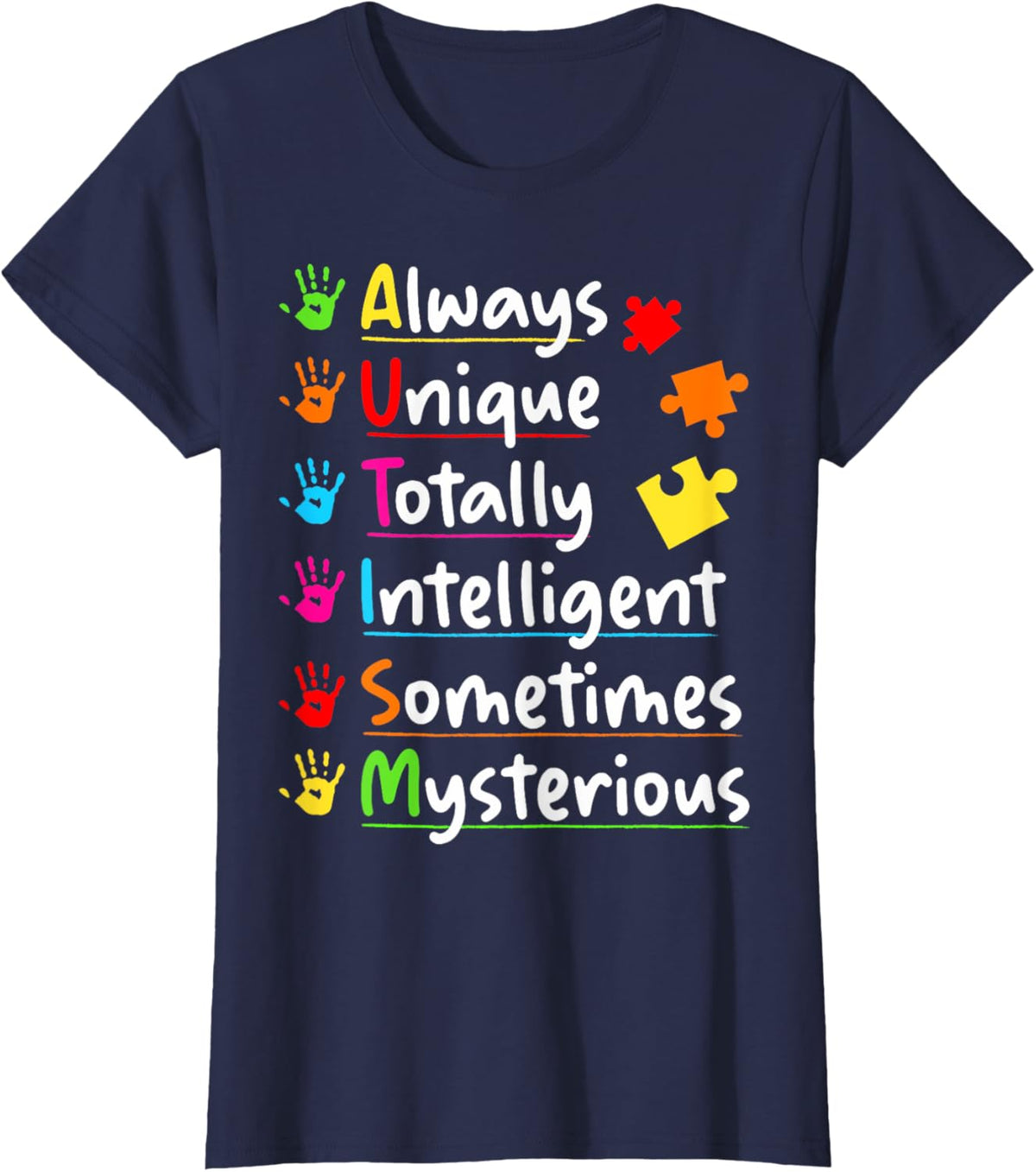 Always Unique Autism Awareness Totally Intelligent Kids