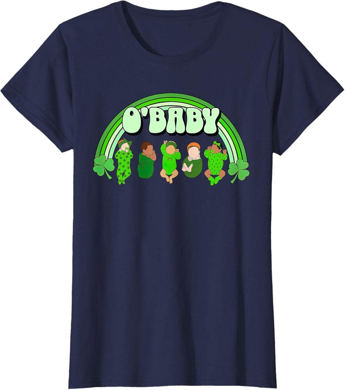 Rainbow Labor And Delivery Nurse Saint Patrick&#39;s Day NICU