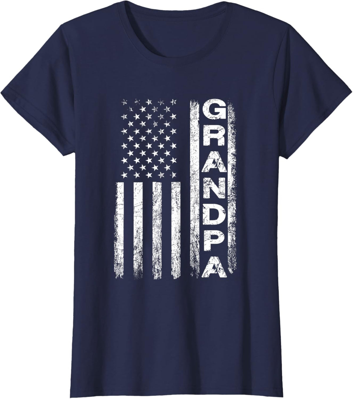 Grandpa Vintage American Flag Father&#39;s Day 4th of July Papa