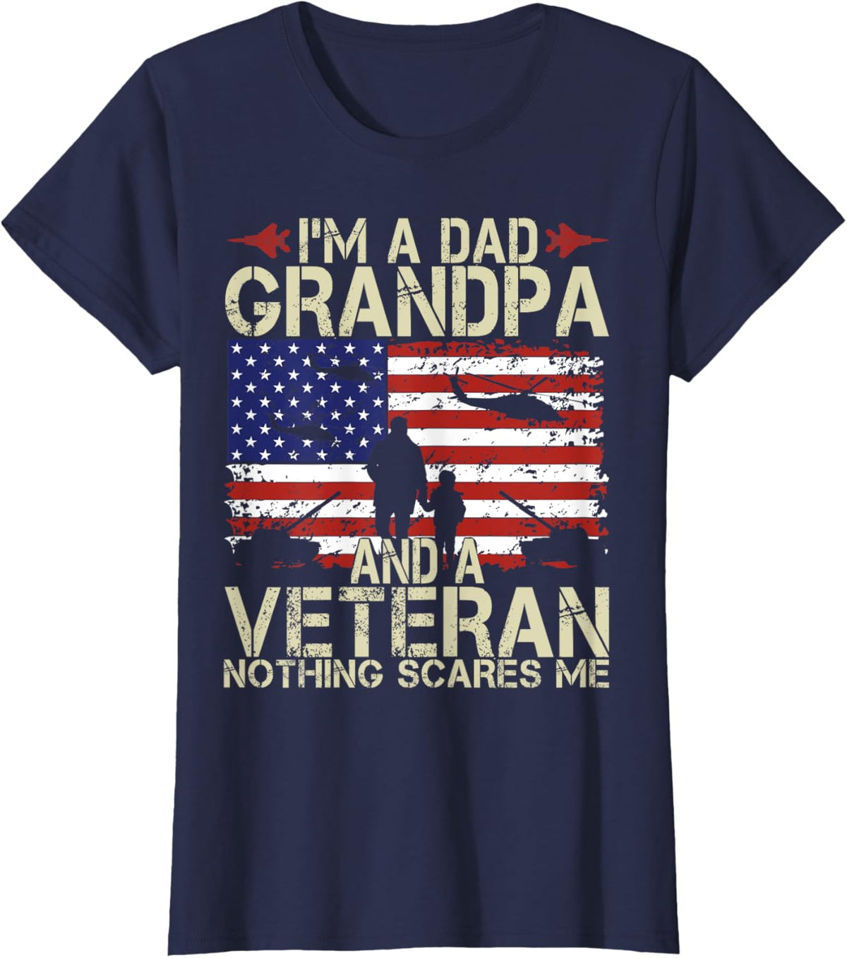 I&#39;m A Dad Grandpa And Veteran Fathers Day Papa Grandpa Gifts