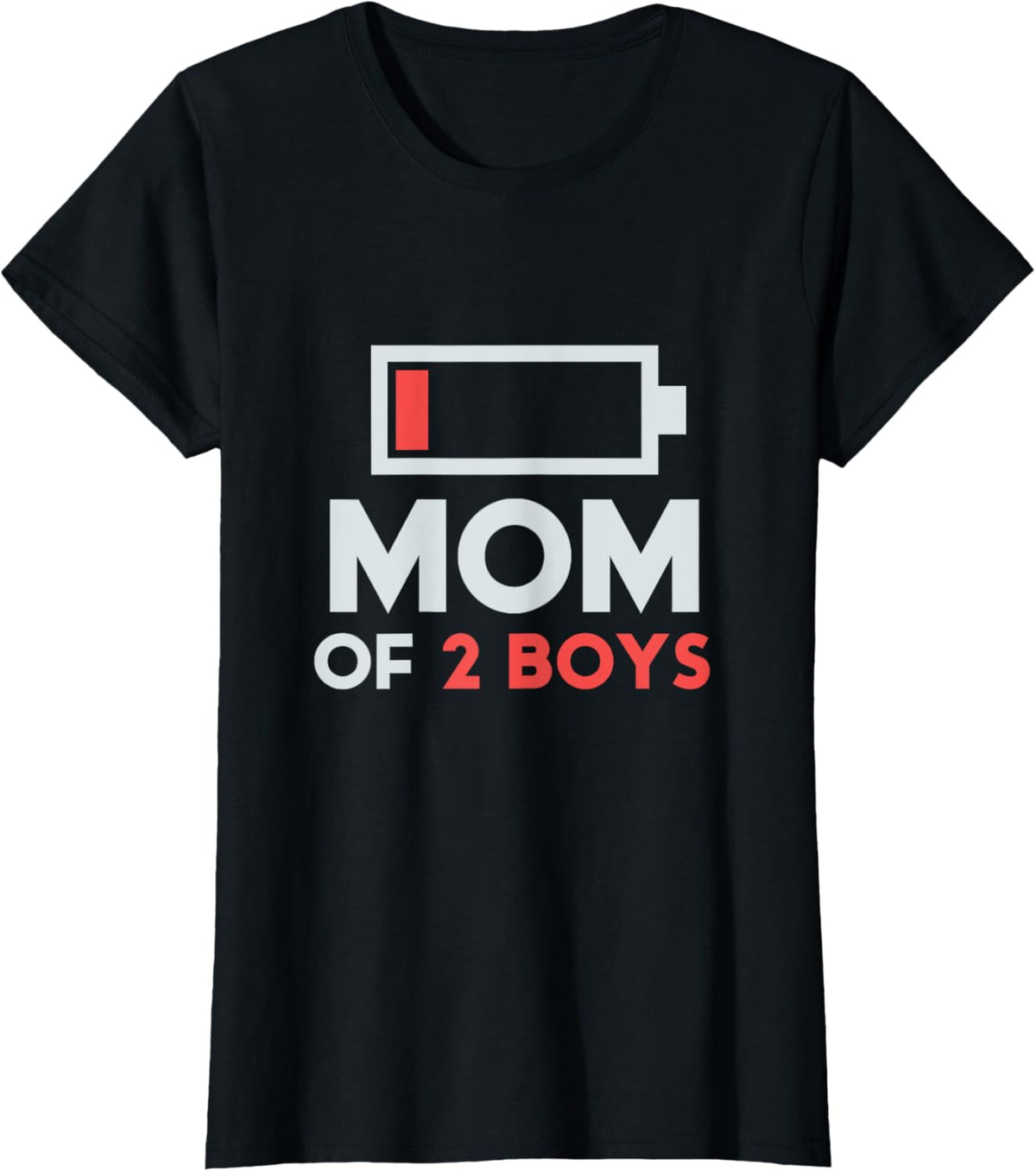Mom of 2 Boys Gift from Son Mothers Day Birthday Women Mother Shirt