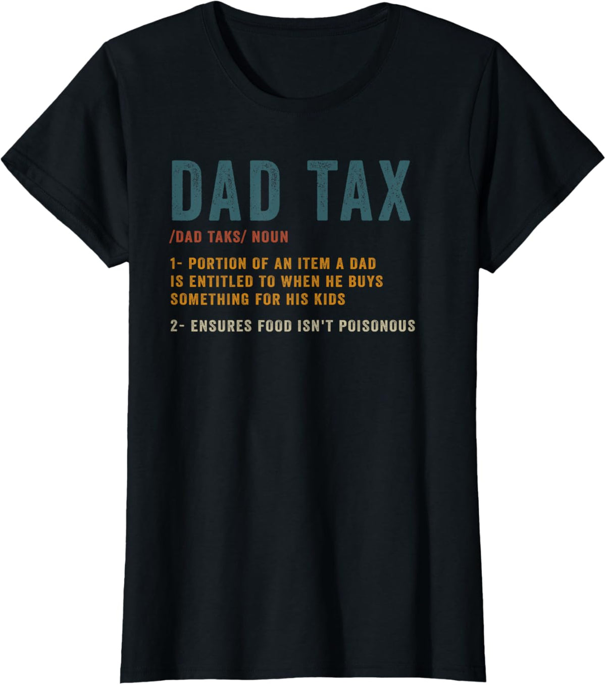 Vintage Dad Tax Definition Men Funny Father&#39;s Day