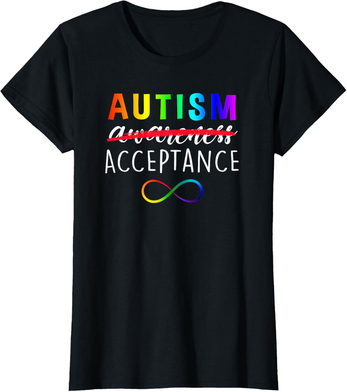 Autism - Red Instead - Acceptance Not Awareness