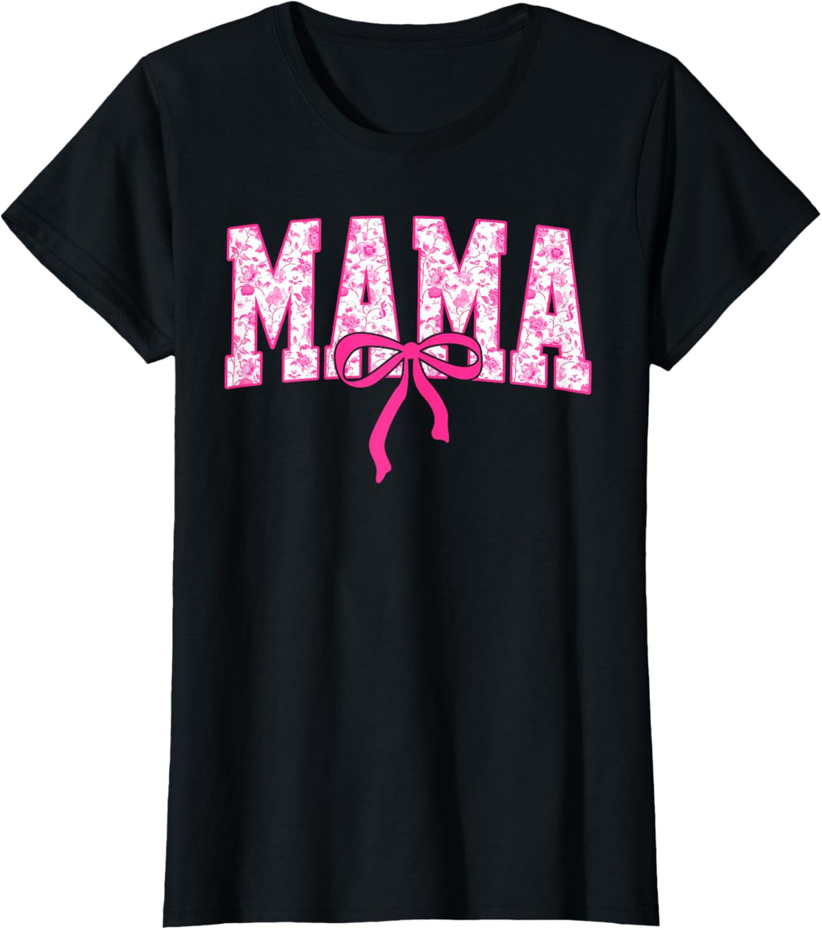 Coquette Pink Chinoiserie Mama Floral Bow Mom Mothers Day