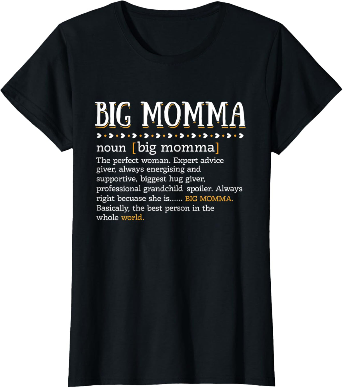 Womens Funny BIG MOMMA Definition Cute Mom Grandma Mother\u2019s Day