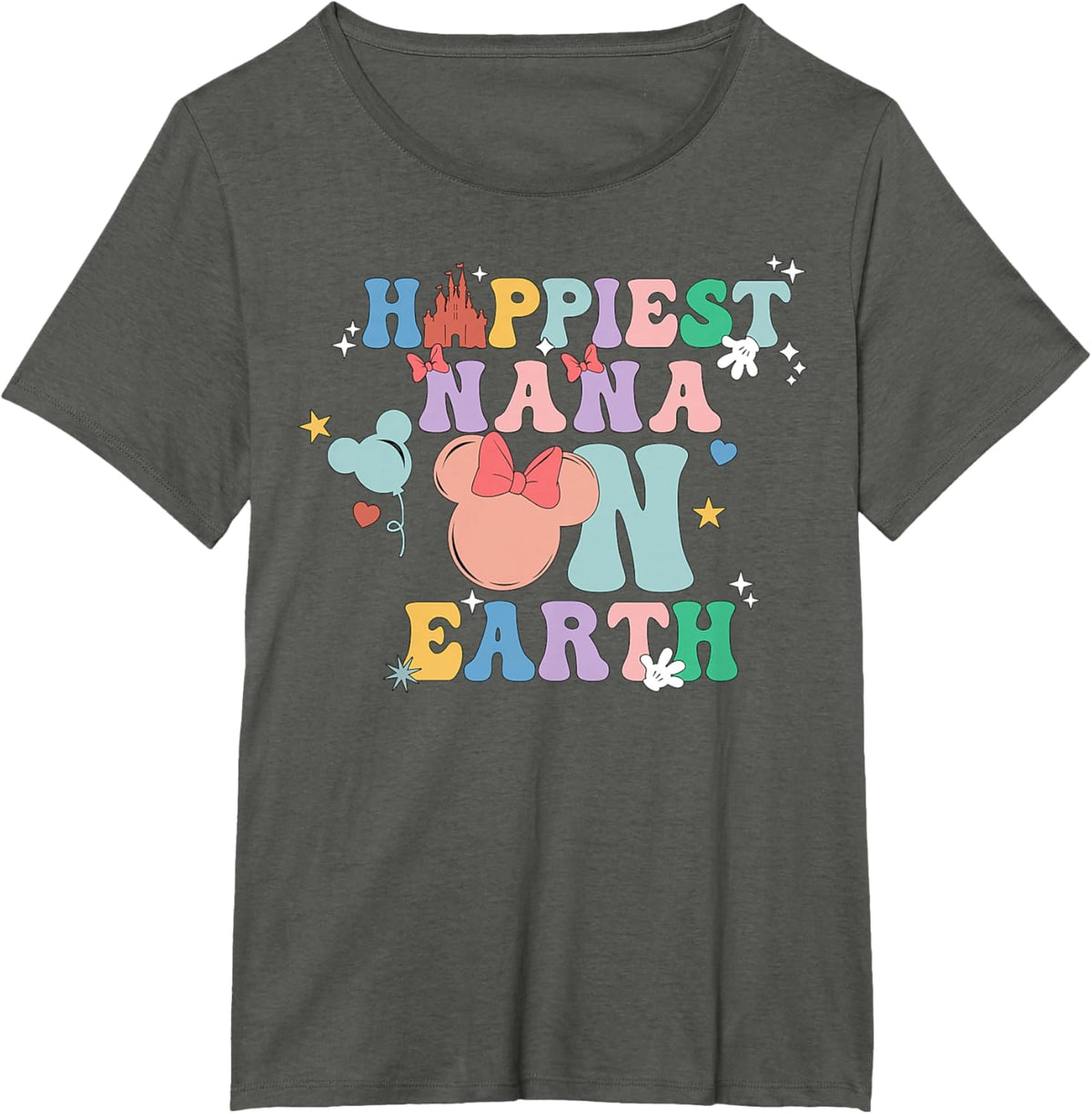 Happiest Nana On Earth Groovy Mom Mother&#39;s Day Mother Shirt