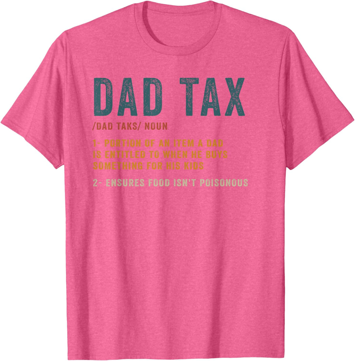 Vintage Dad Tax Definition Men Funny Father&#39;s Day