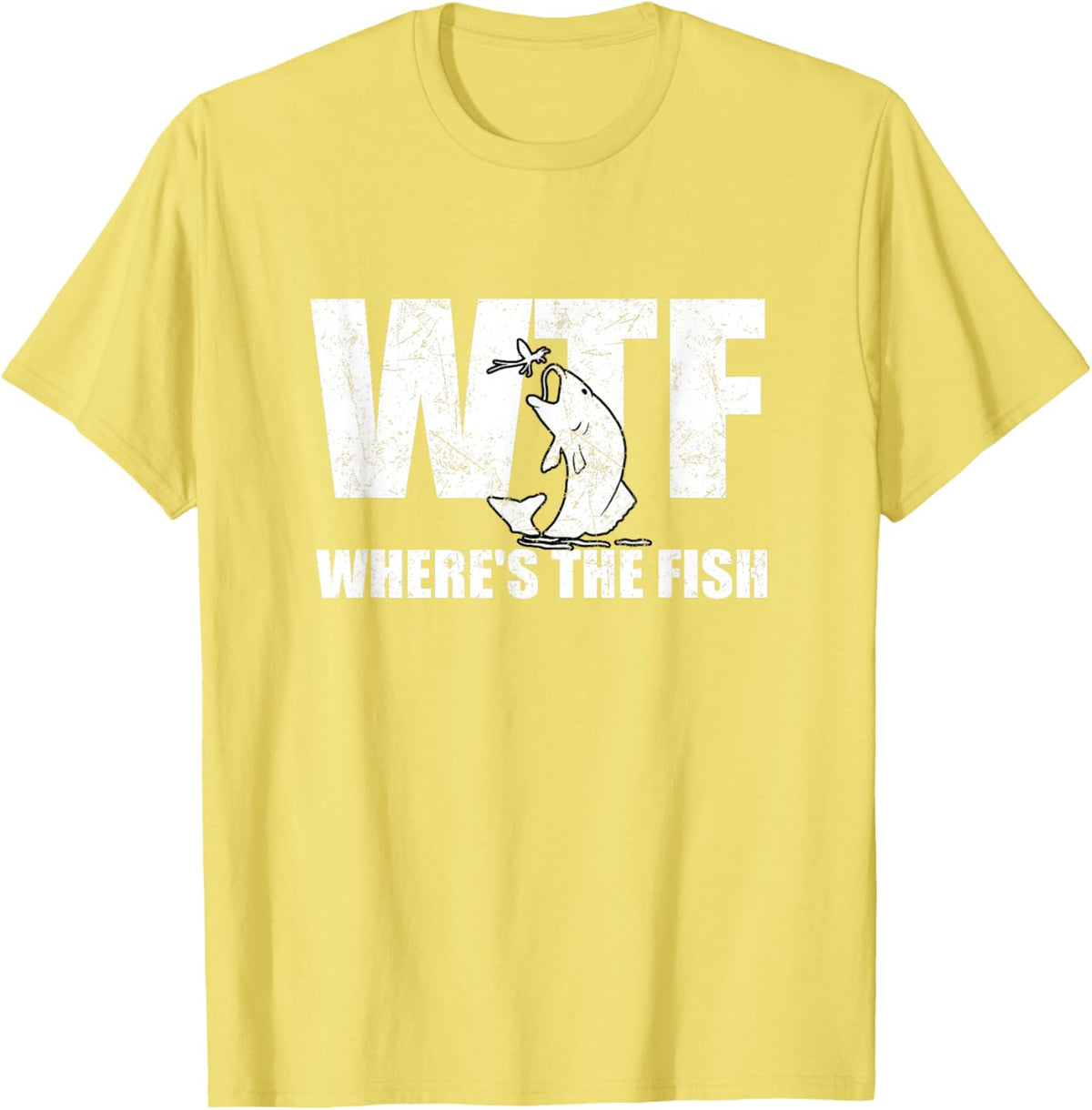 WTF Where&#39;s The Fish Men&#39;s Funny Fishing Gifts Fathers Day