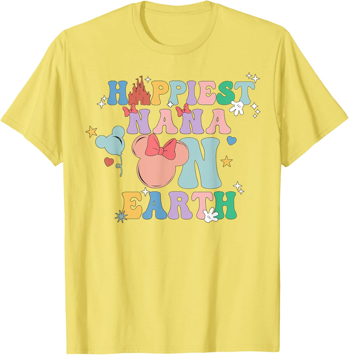 Happiest Nana On Earth Groovy Mom Mother&#39;s Day Mother Shirt