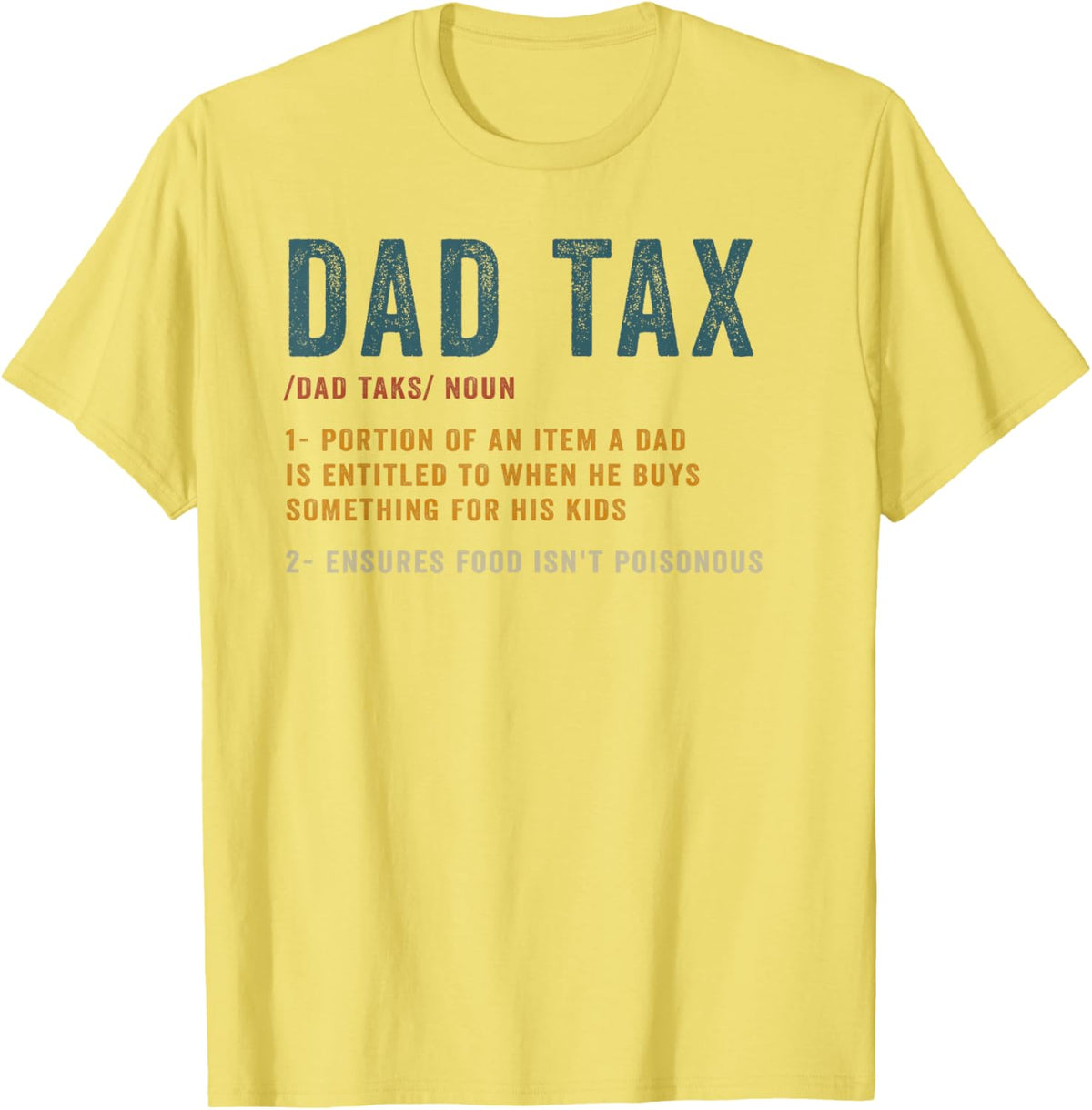Vintage Dad Tax Definition Men Funny Father&#39;s Day