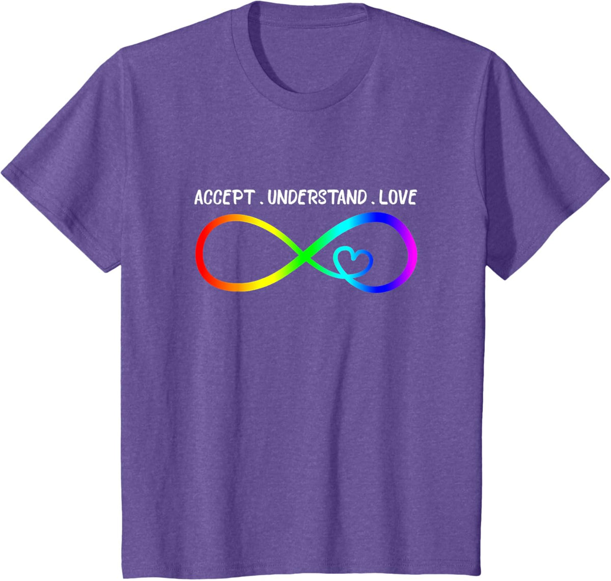 Accept Understand Love Heart Infinity Autism Awareness