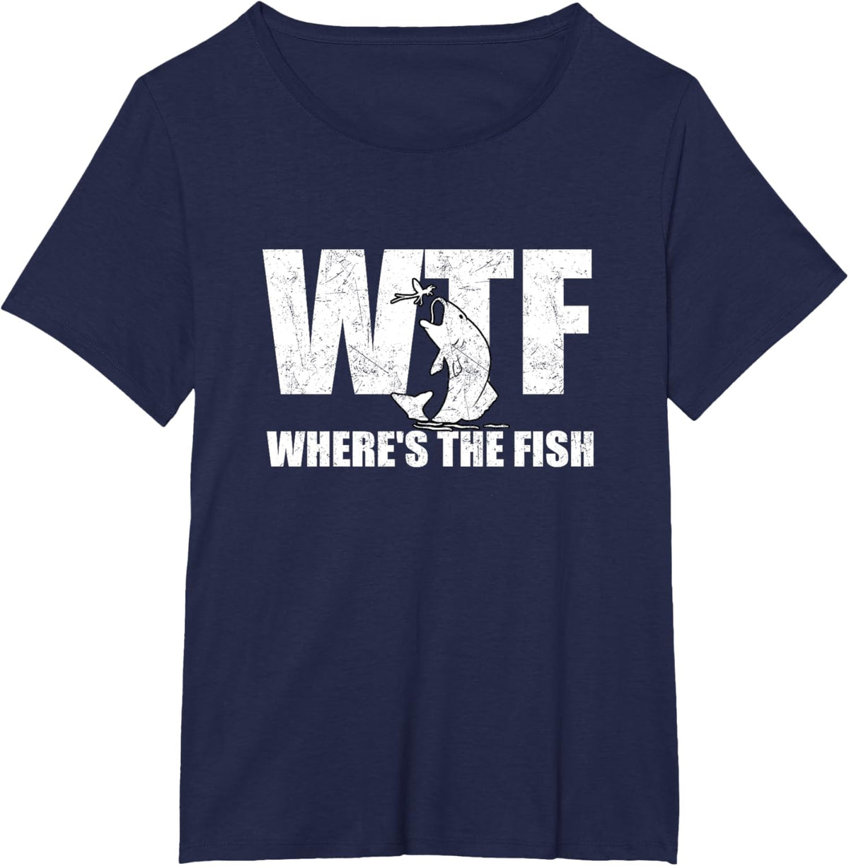 WTF Where&#39;s The Fish Men&#39;s Funny Fishing Gifts Fathers Day