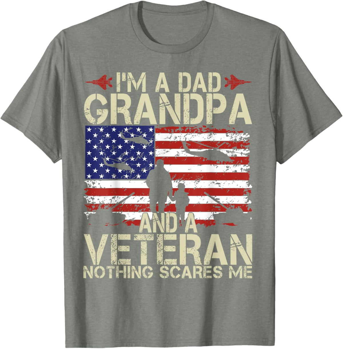 I&#39;m A Dad Grandpa And Veteran Fathers Day Papa Grandpa Gifts