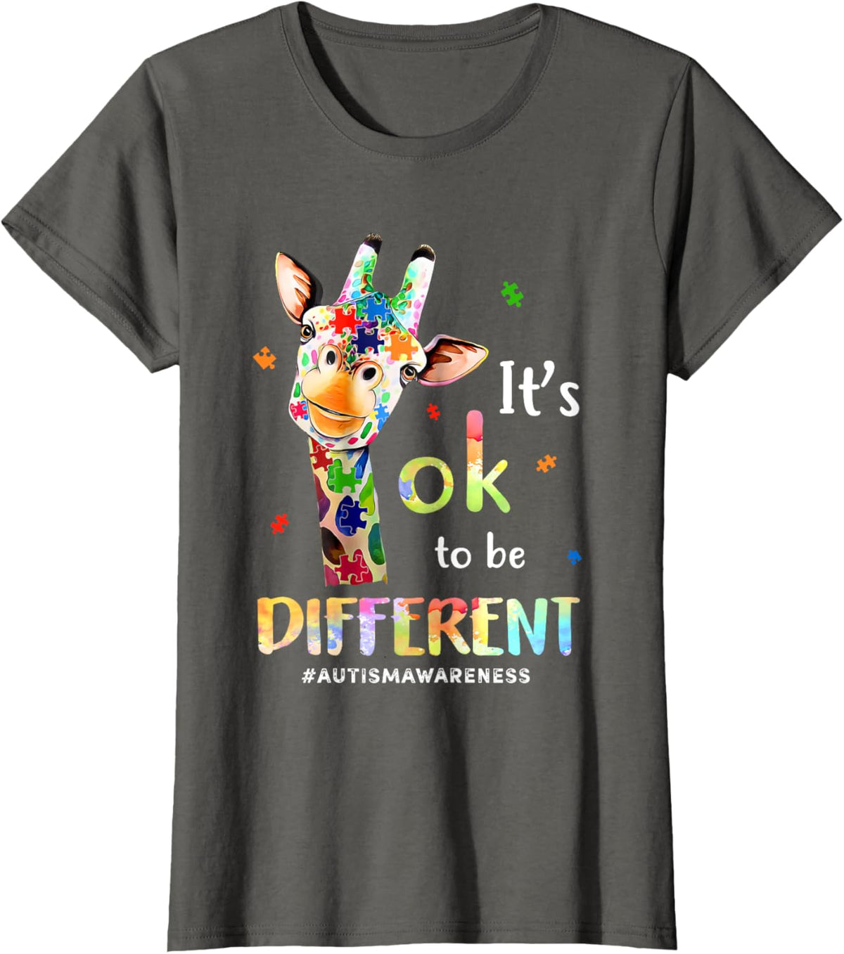 Its Ok To Be Different Autism Awareness Giraffe