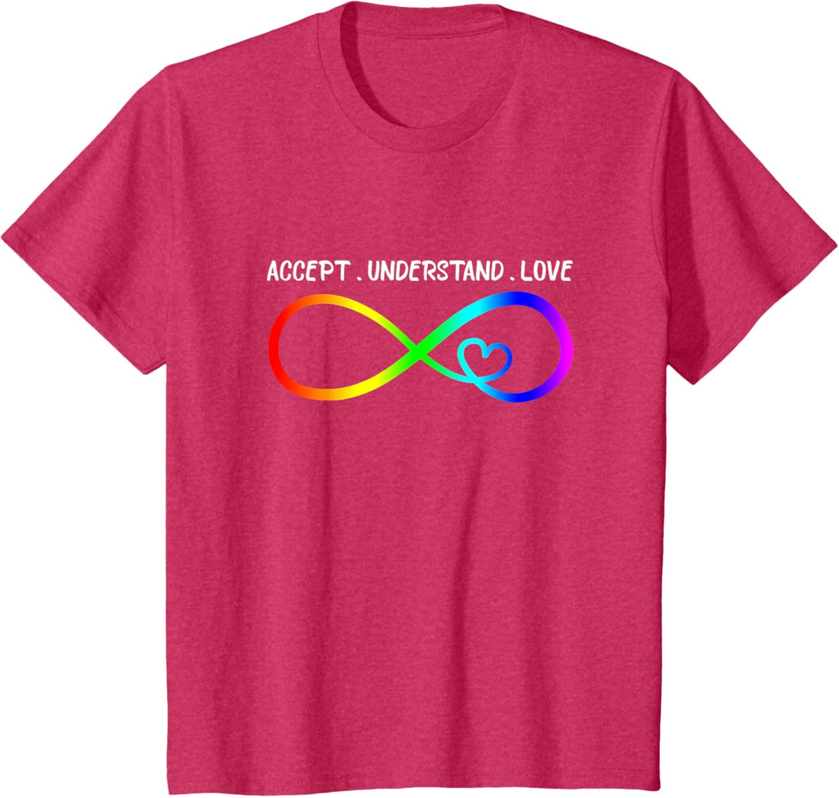 Accept Understand Love Heart Infinity Autism Awareness