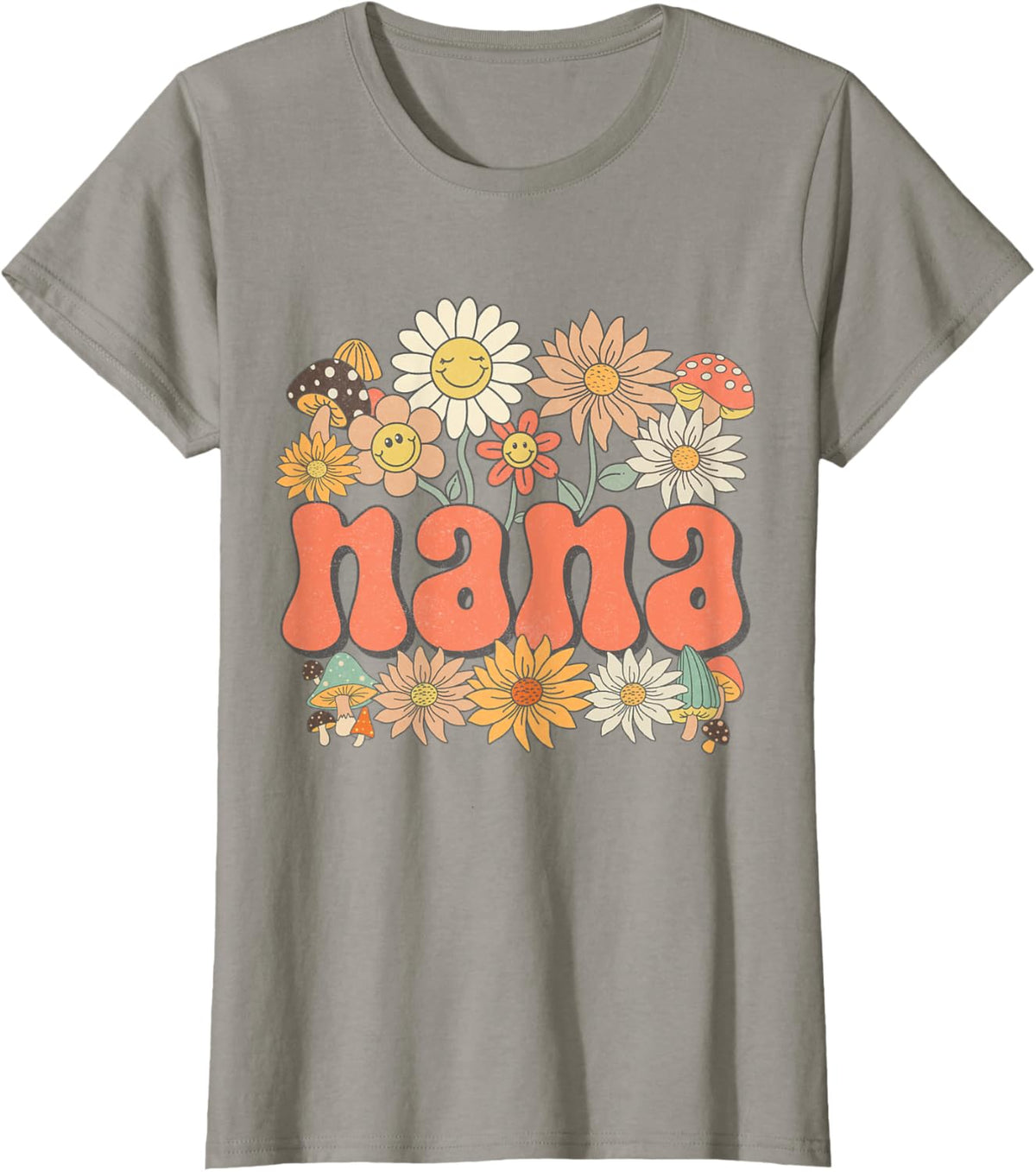 Groovy Nana Floral Hippie Retro Daisy Flower Mother&#39;s Day