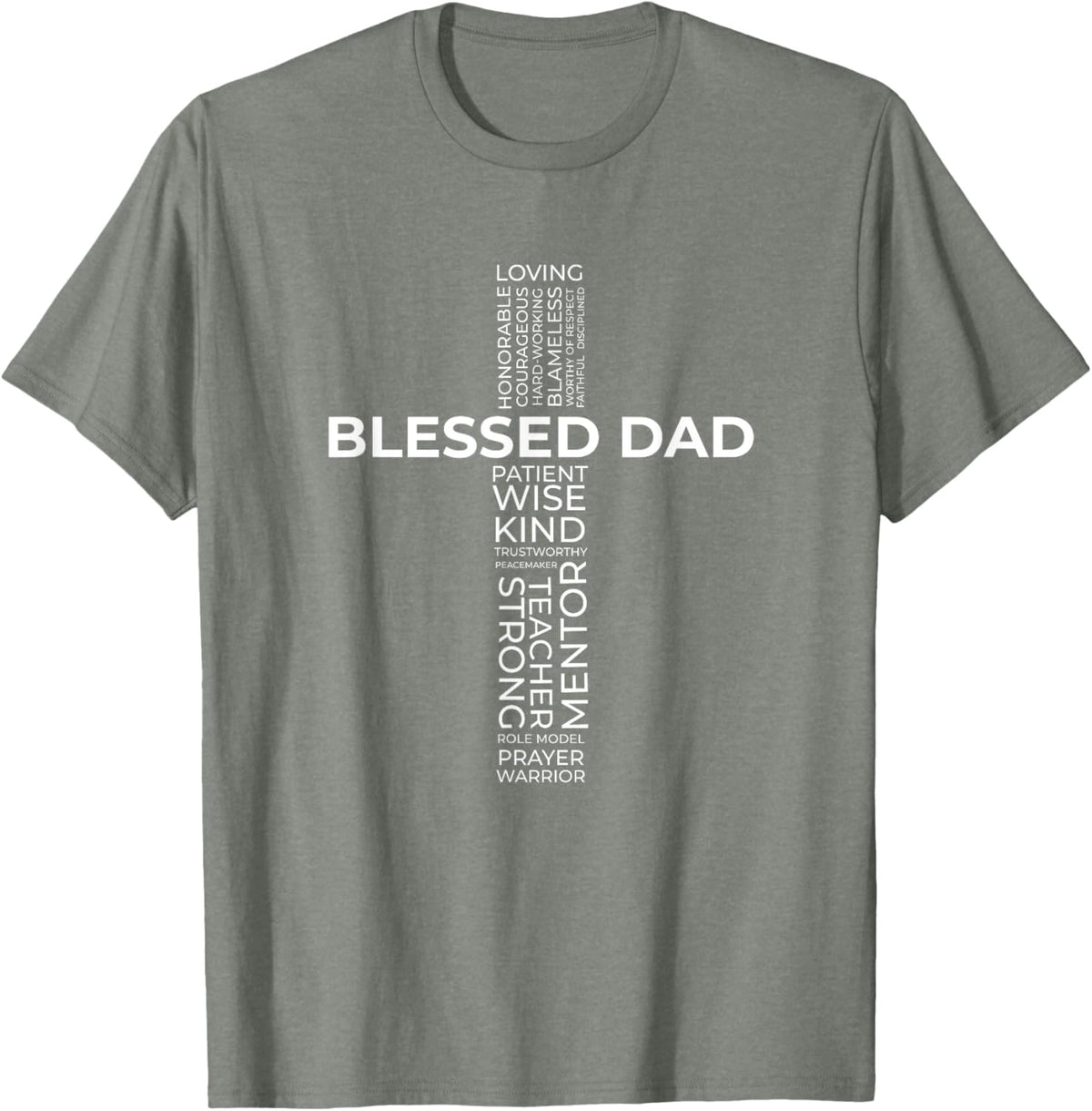 Christian Blessed Dad Cross Father&#39;s Day Shirt
